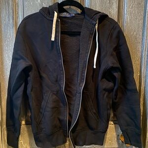 Polo by Ralph Lauren Men's Black Hoodie Jacket Full Zip